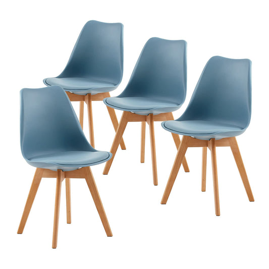 EGGREE Küchenstühle 4er Set, Skandinavisches Design Hell